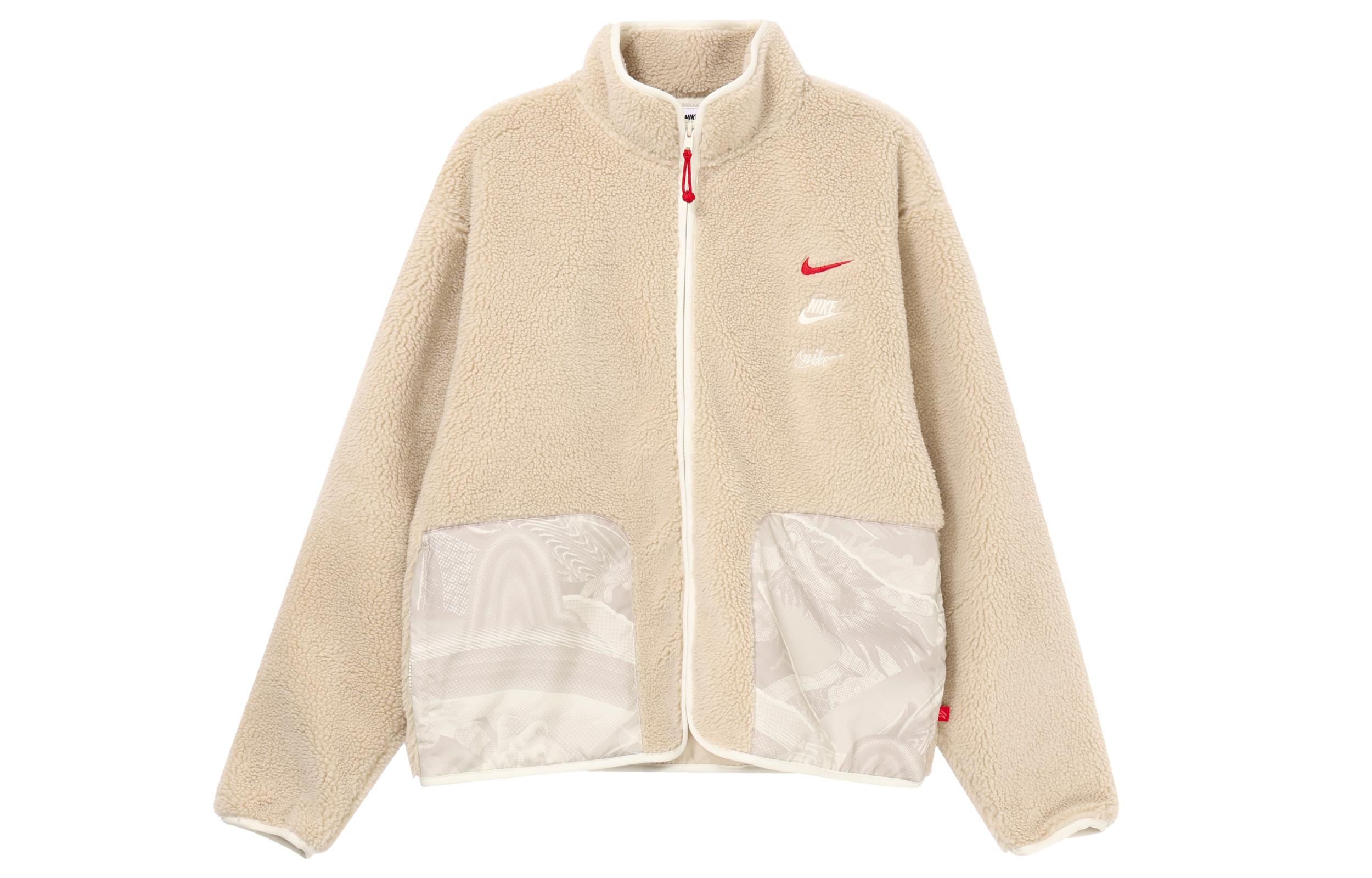 Nike Velvet feel Coat Men s Beach White FZ6194-126 XL