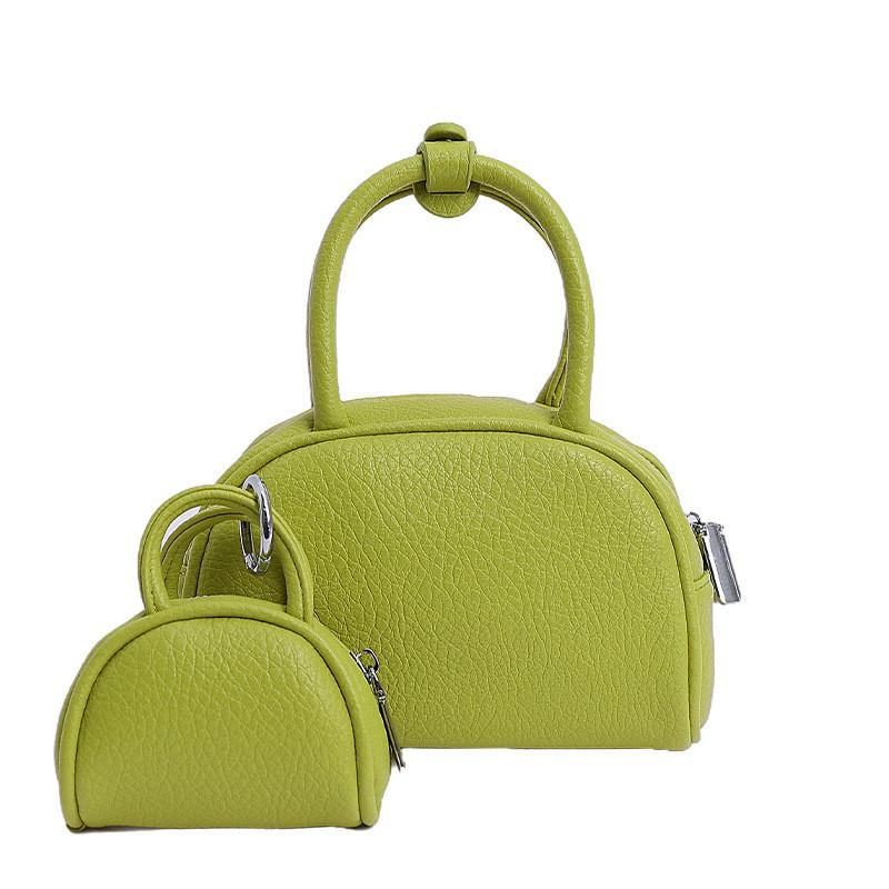 

Solid Pu Color Shell Bag Women Small Classic Minimalist Crossbody Daily Use