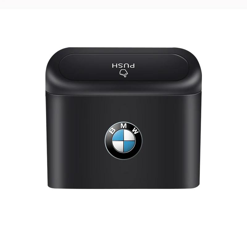 Car Trash Can Portable Hanging Vehicle Garbage Case Car Logo For BMW E34 E46 E39 E38 E90 E60 E36 F30 F30 F10 E92 E38 E91 M3 M5