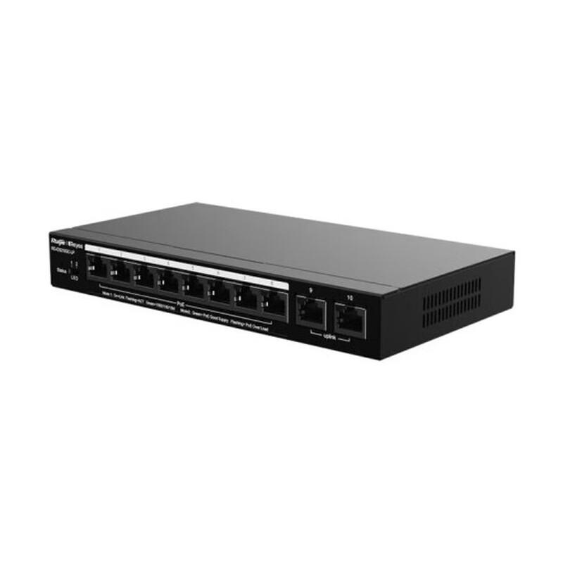 Ruijie RG-ES210GC-LP 10-Port Gigabit Layer 2 PoE Managed Switch