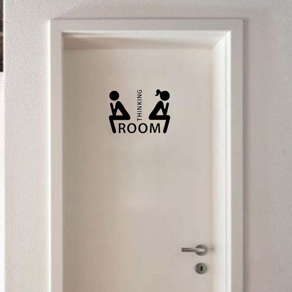 

Decoration Vinyl Mural Removable Home Decor Mark Stickers Toilet Stickers чёрный