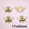 10 Stück Emaille Biene Anhänger Legierung Metall DIY Schmuckherstellung Zubehör Fundstücke für Halskette Ohrringe Armbänder