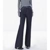Retro Dark Blue Loose Straight-Leg Jeans for Women - Early Spring 2026 Style Wide-Leg Pants