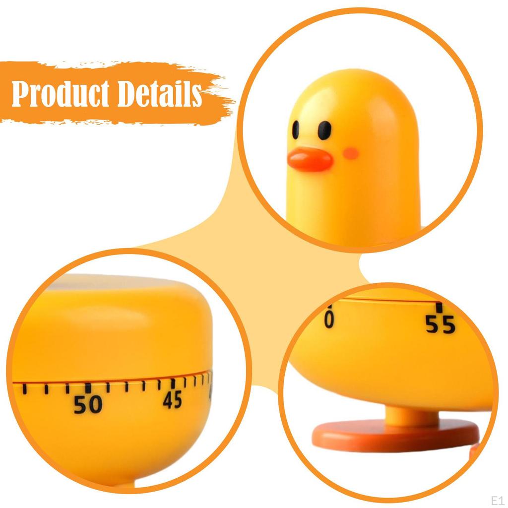 Kitchen Timer Wind Up Time Management 60 Minute Egg for Reading Sports Fitness Home