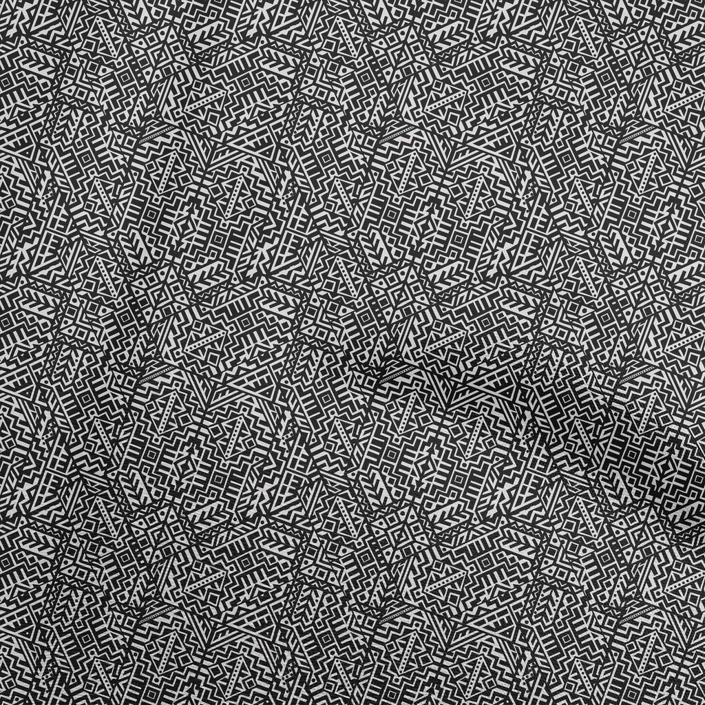 oneOone Cotton Flex Dusty Teal Green Stoff, abstrakter Nähstoff, Meterware, bedruckt, DIY-Kleidung, Nähzubehör, 40 Zoll