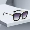 Fashionable Women Sunglasses Large Frame Gradient Color Glasses Exquisite Design for Women Stylish UV Protection Shades