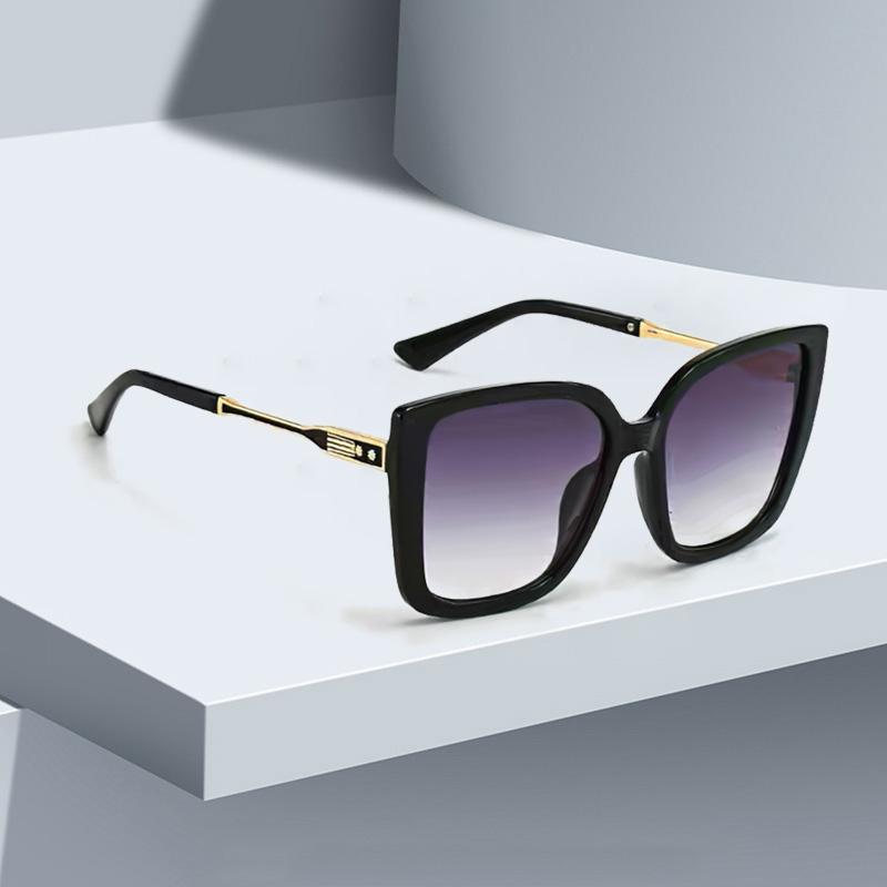 Fashionable Women Sunglasses Large Frame Gradient Color Glasses Exquisite Design for Women Stylish UV Protection Shades
