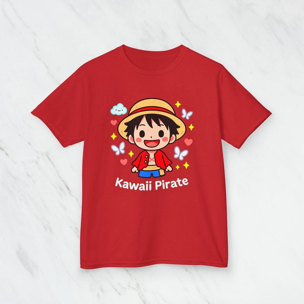

Monkey D. Luffy Kawaii Pirate Kids TShirt Fun Casual Top for Young Anime Fans Unisex T-Shirt XL