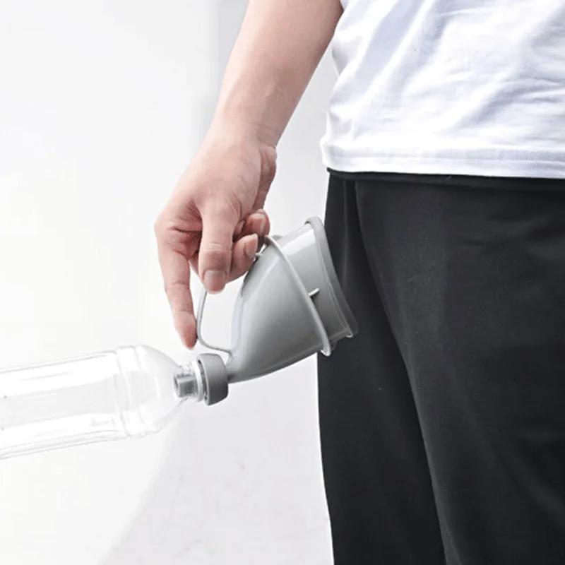 1pc Grey Portable Urinal, Plastic Urinal Funnel For Outdoor
