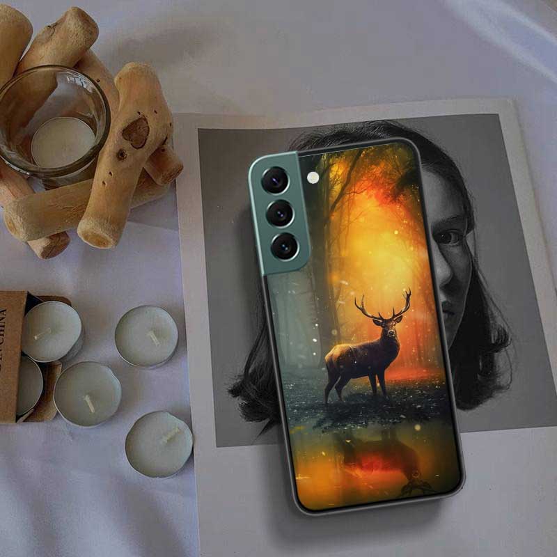 Deer Hunting Camo Phone For Samsung Galaxy S24 S22 Ultra S21 Plus S20 S23 FE Case S10 S10E S9 S8 S7 Edge Cover Silicone Soft Coq