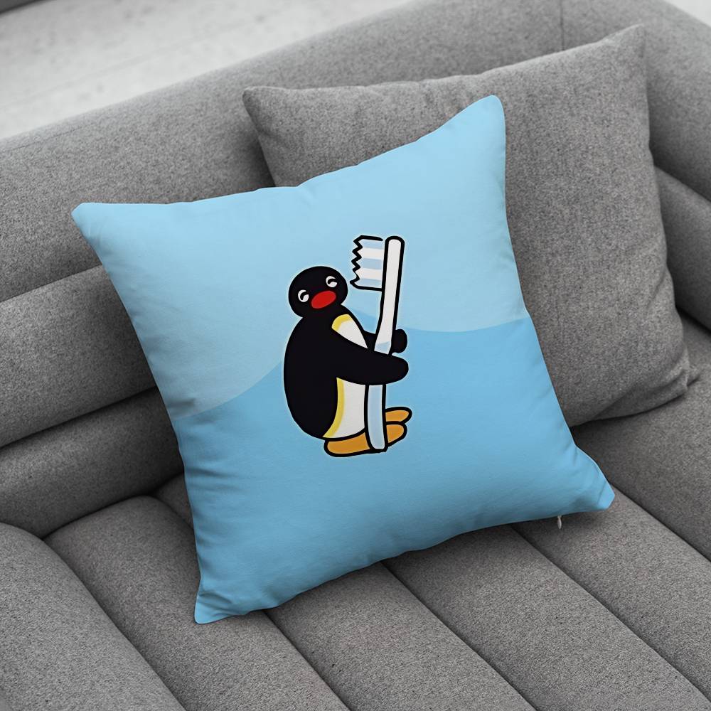 Penguin PPingu Pillow Case Pillowcase Home Sofa Cushions Car Cushions Pillowcover Office Pillowshell Pillow