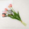 5Pcs/1Pc Premium Latex Tulips Artificial Flowers 41CM Realistic Hand Bouquet Real Touch Simulated Bouquet For Wedding Home Decor