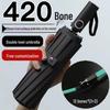 420-Bone Windproof Dual-Use Reinforced Folding Umbrella - Sunshade & Rain Protection for Men
