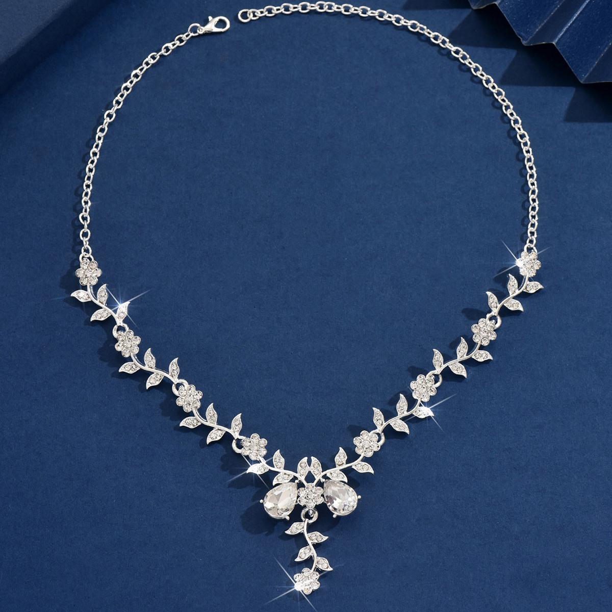 

1PC Women s Fashion Trendy Water Drop Leaf Design Necklace Jewelry Suitable for Date, Party, Festival Gifts