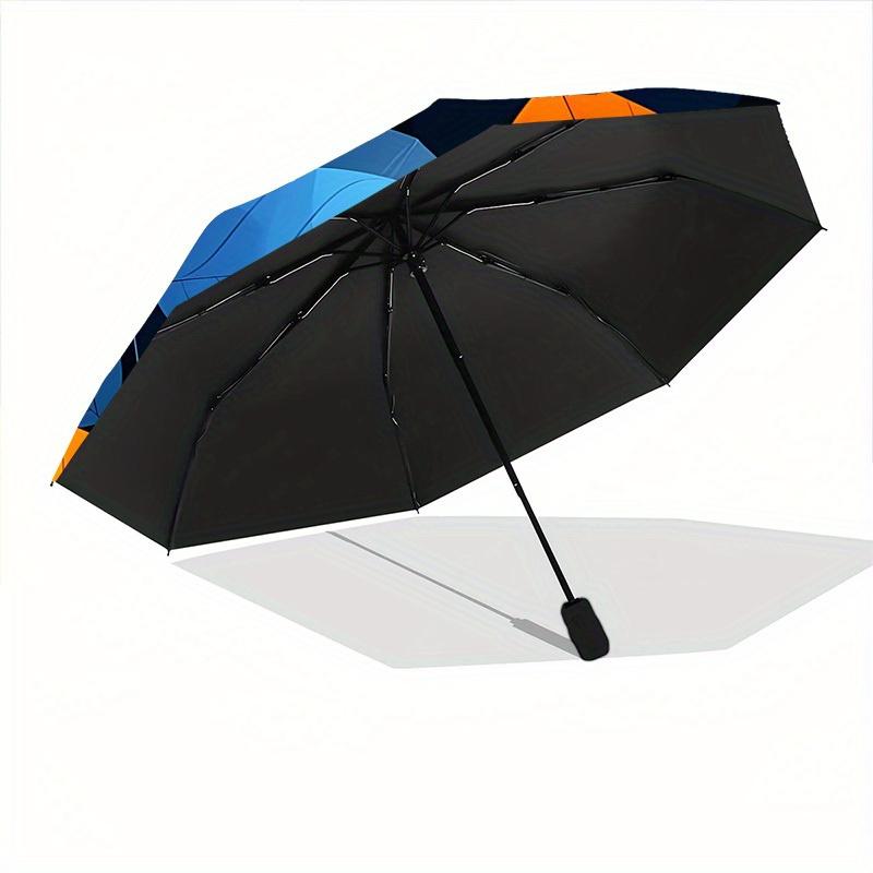 1pc Autumn Leaves Automatic Open/Close Umbrella with Windproof, Functional Design, 8-Rib Sturdy Canopy