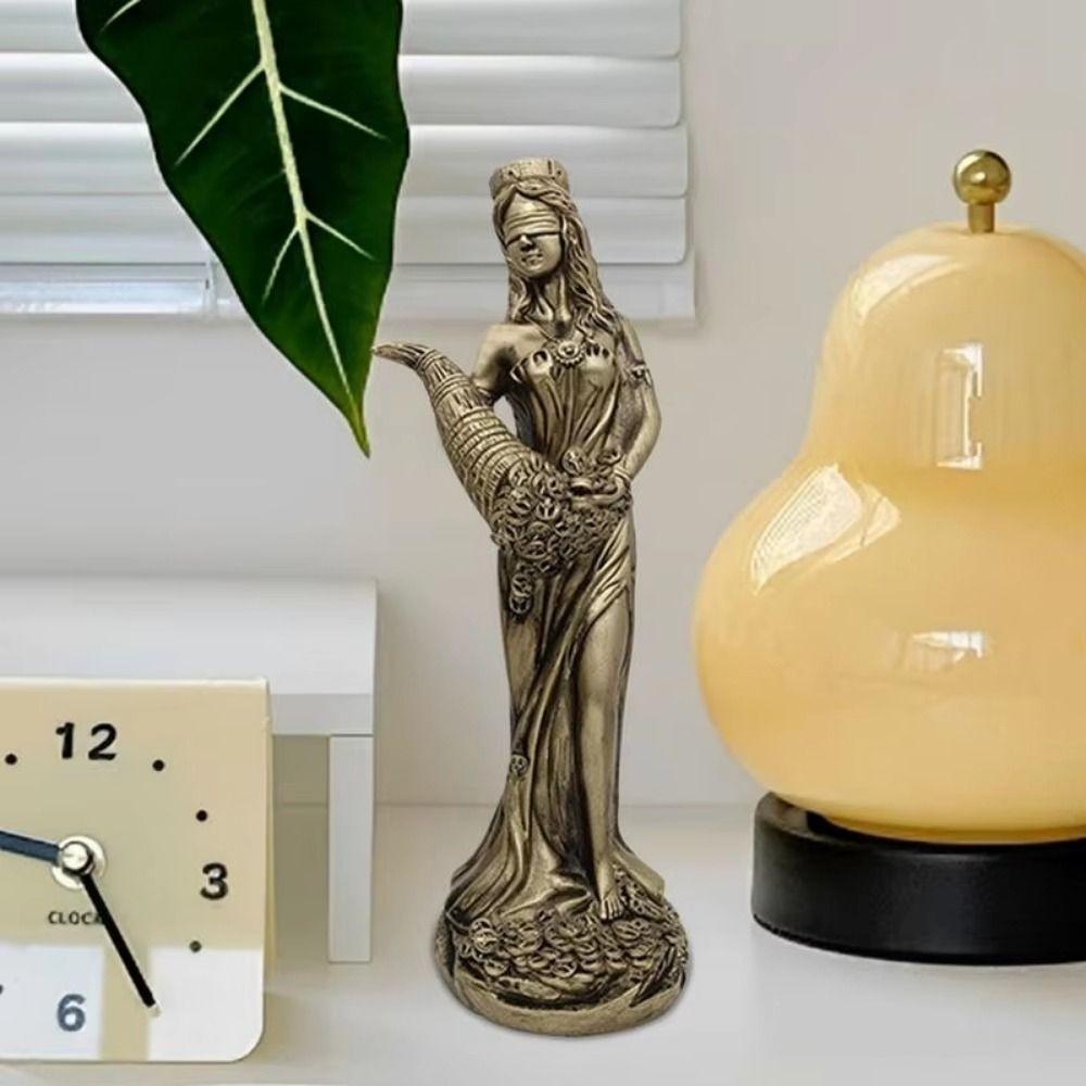 Hand-carved Wealth Goddess Statue Exquisite Lucky Wealth Statue  Business Gifts