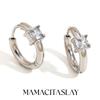 MamacitaSlay 316l Stainless Steel Zircon Hoop Earring 18K Gold Plated Waterproof  Minimalist Jewelry for Women 2026 Trend Gift