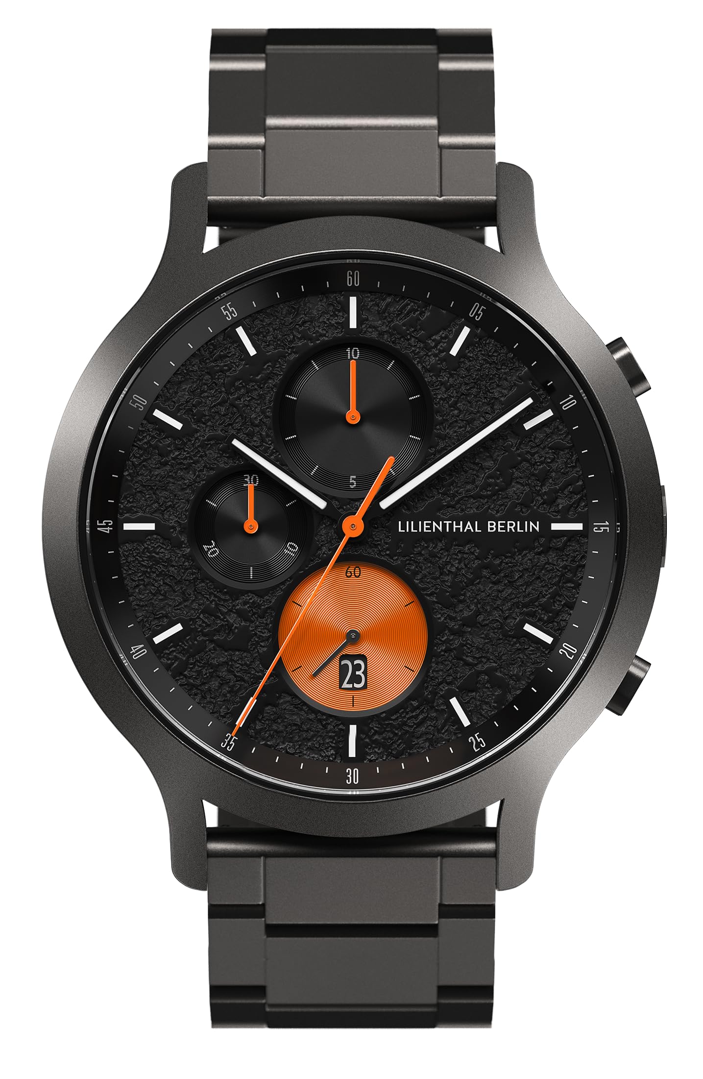 

Watch Chronograph Date Limited Made in Germany Gray [Lillianthal Berlin] C01-LE-VOLII-B040F Men s чорний