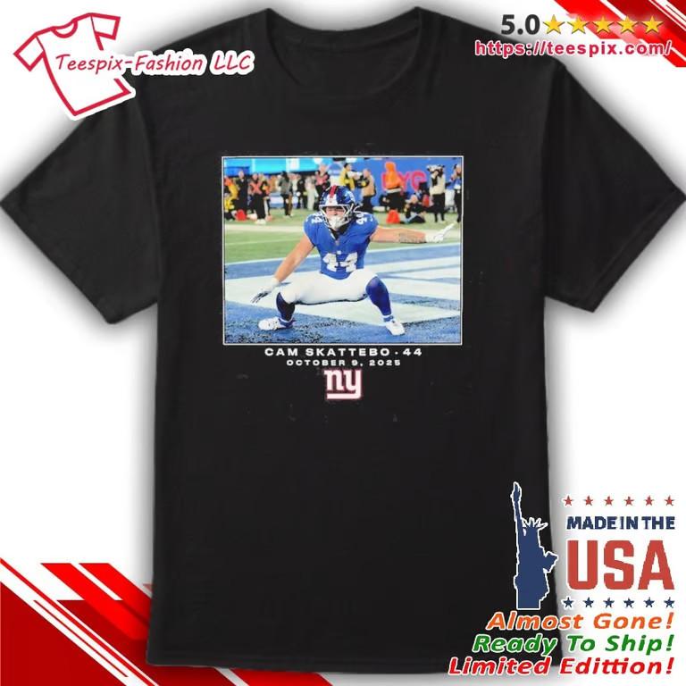 Футболка унисекс Cam Skattebo Giants NFL Flash Features Неделя 6 S