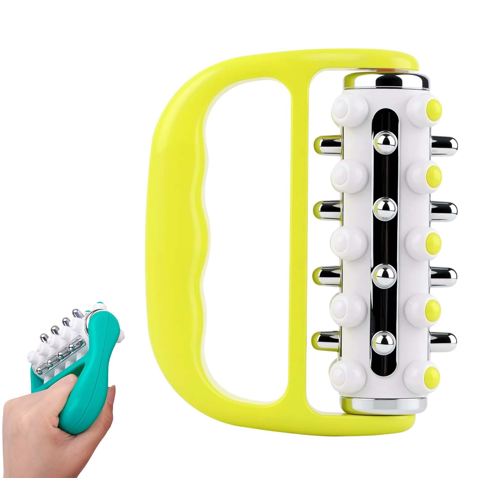 

Massage Roller, Lymphatic Drainage Massager Fascia And Scar Tissue Massager, Self Massage Roller Hand Massage Roller For Legs, Feet, Arms, Back One Size жёлтый