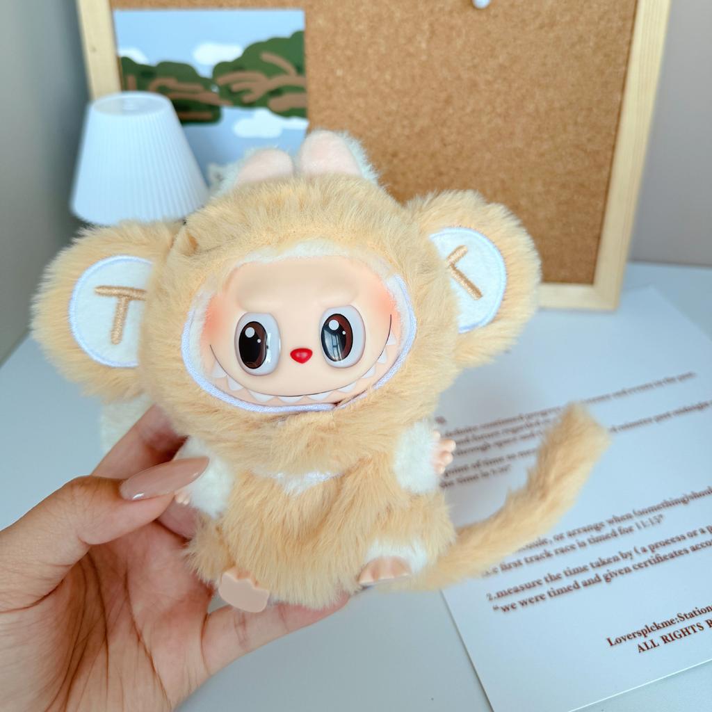 For 15/17Cm Labubu Doll Lovely Animal Costume Plush Clothing Set Labubu V1 V2 V3  Dolls Clothes Diy Decoration Toys Accessories