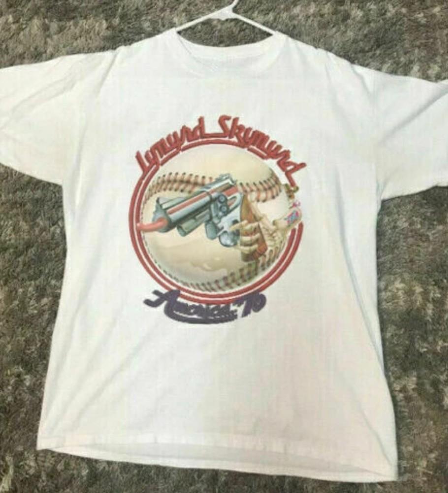 Lynyrd Skynyrd Винтажная Белая Футболка Унисекс Для Мужчин Женщин Унисекс Футболка S