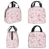 Cartoon Cute Dinosaur Pattern Insulated Lunch Bag for Kids School Cooler Thermal Food Box Tote Portable Lunch Boxes Container