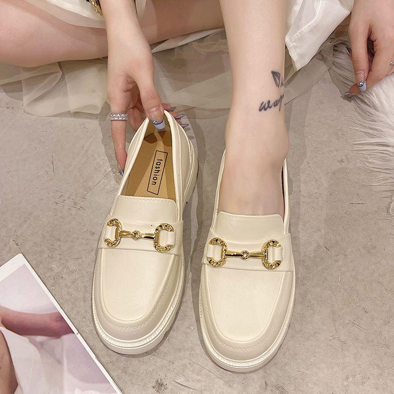 Fashion Women Loafers Platform Thick Sole British Style Lolita Low Heels Mary Jane Shoes White Jk Uniform Shoes Woman Casual Single Shoe