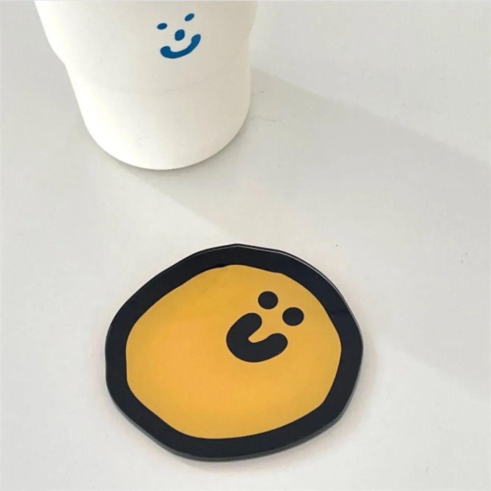 Acrylic Heat Insulation Pad Cartoon Tea Cup Mat Ins Coaster  Home