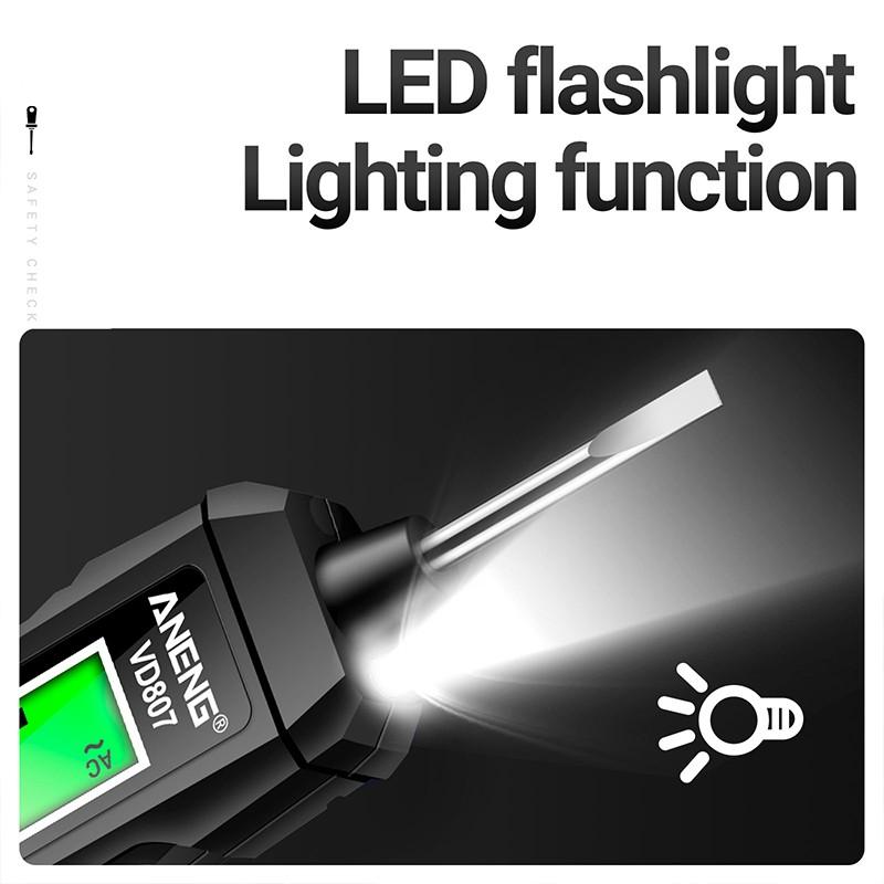LCD Digital Display Non Contact Voltage Tester Pen Multimeter With Backlight AC Voltage Detector