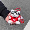 Creative Key Chain Pilot Bear Keychain Stuffed Animal Bag Pendant Plush Key Ring Cartoon Decoration Gift Jewelry