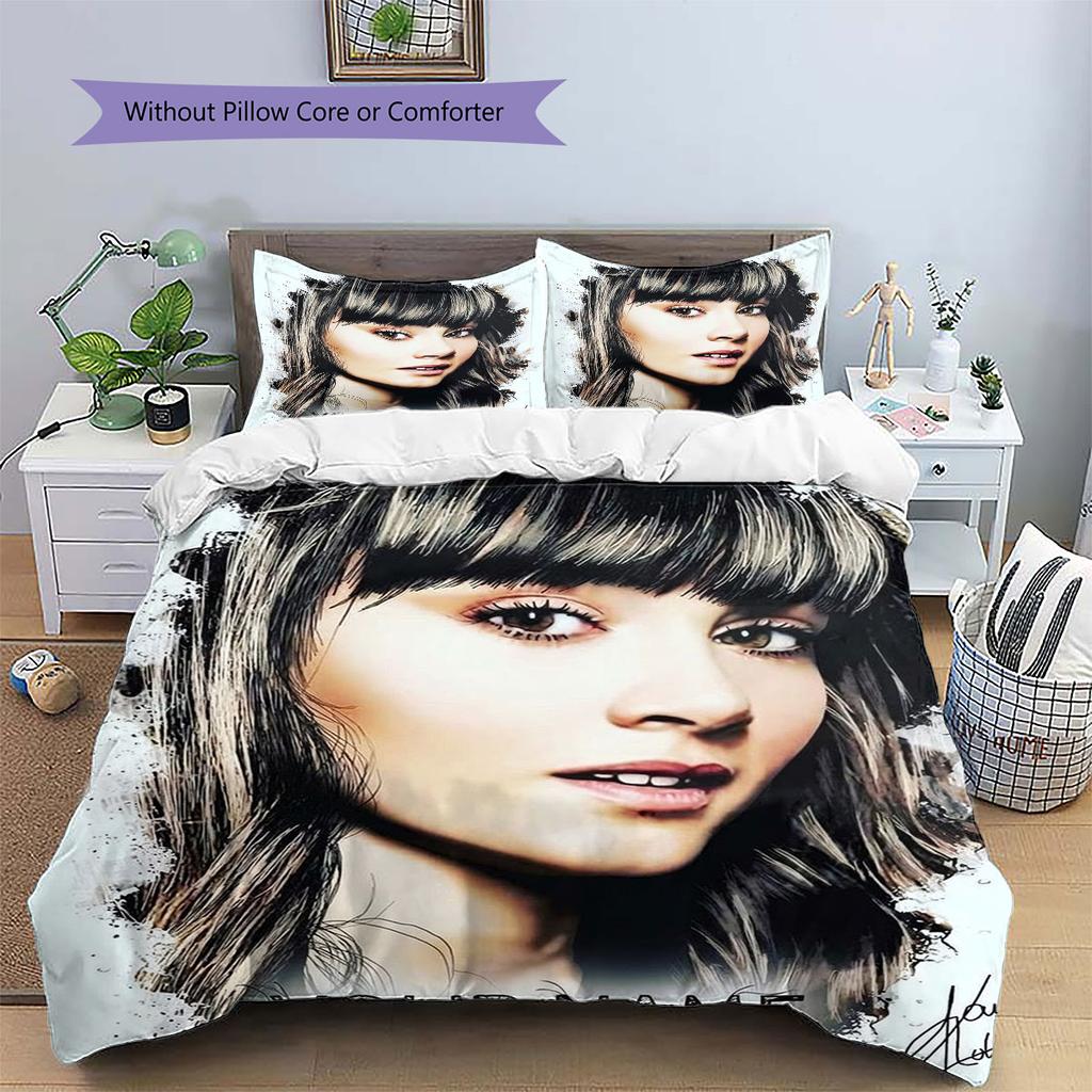 Aitana Custom Name Pattern Bedding,Quilt Set Quilt Cover Pillowcase Home Birthday Gift(1 * duvet cover + 2 * pillowcase, without core)