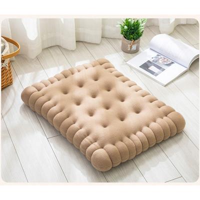 Chair Seats Cushion Thick Soft Elastic Comfortable Biscuit Shape Plush Chair Pads for Office Dining