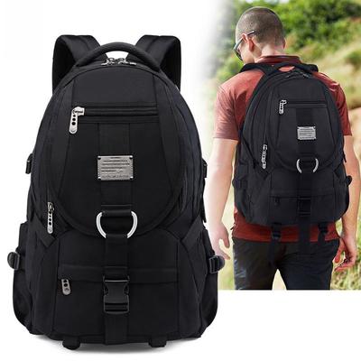 Mochila Oxford de gran capacidad de 55 l para hombre, ideal para viajes y actividades al aire libre: mochila resistente para montañismo y escuela.