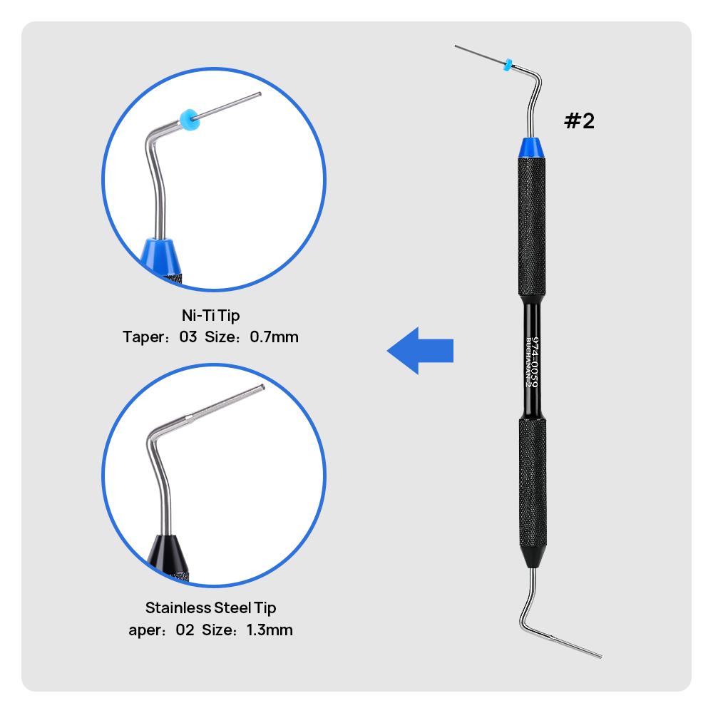 1Pcs Dental Endo Buchanan Hand Plugger Füllen Instrument NITI Spitze #0 #1 #2#3 Endodontie Zahnarzt Zahnmedizin Werkzeuge