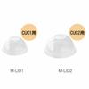 Heads Clear Cup Lids-2 (50 Pieces) Transparent, Diameter 92mm X Height 45mm, M-LID2, Pack of 50