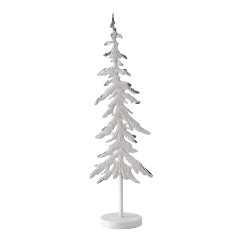 Iron And Wood Christmas Forest Sculpture Festival Seasonal Party Decoration Desktop Ornament