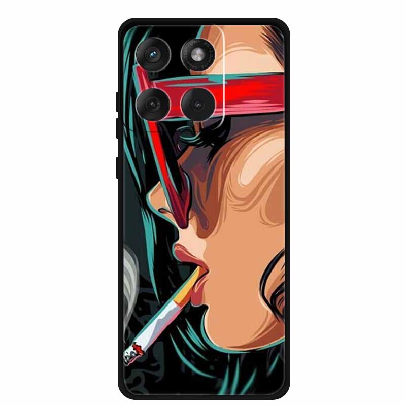 Soft Case For Motorola Edge 60 Fusion Case Cartoon Back Cover For Motorola Edge 60 Pro 5G Protective Cool Animal Bumper Bag Capa