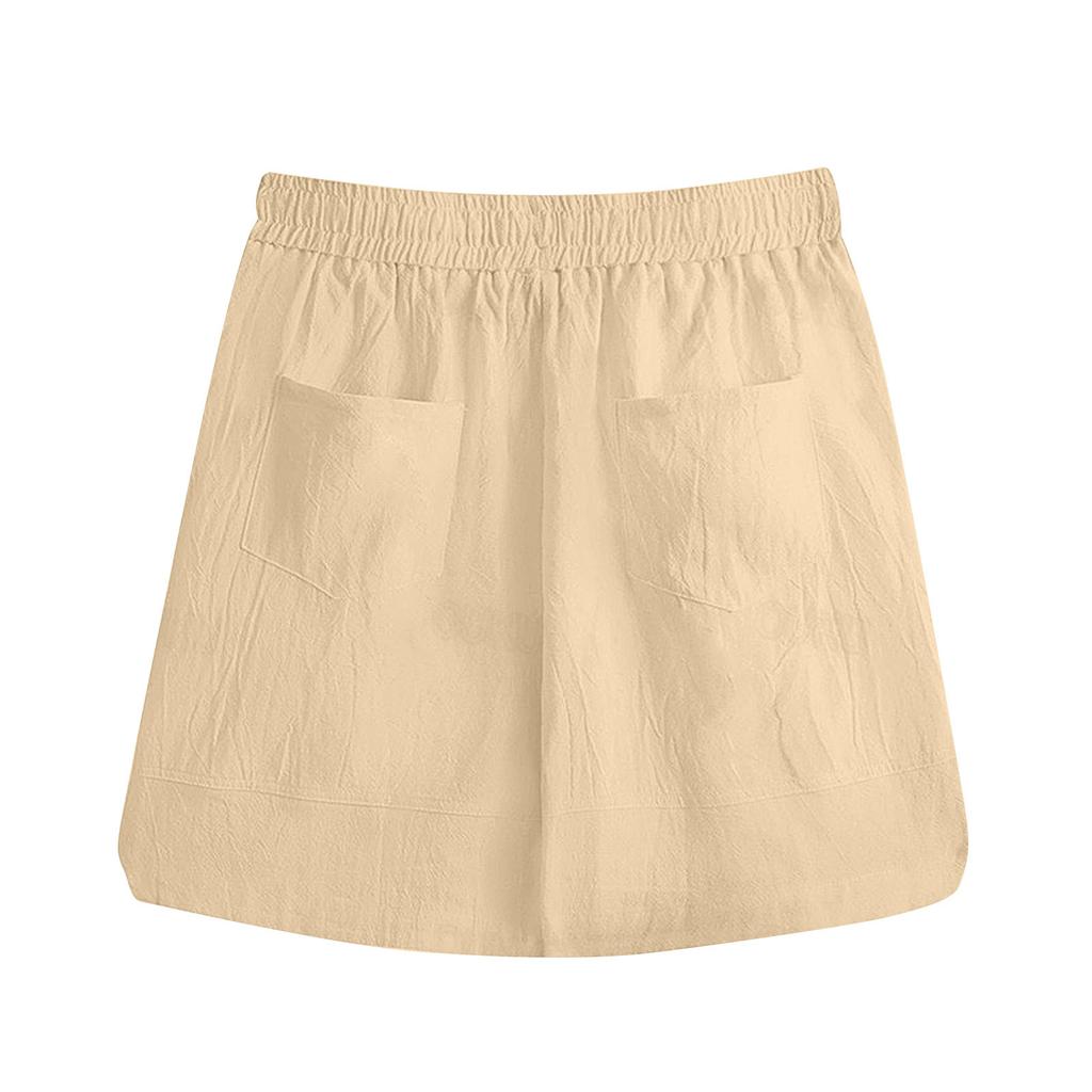 Herren Sport Baumwolle Leinen Lässige Lose Shorts Lässige Pyjamas Tasche Jogging Shorts Hosen