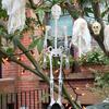 Portable Skull Prop Attractive Plastic Funny Halloween Luminous Skeleton Body Toy Sculpture for Festival