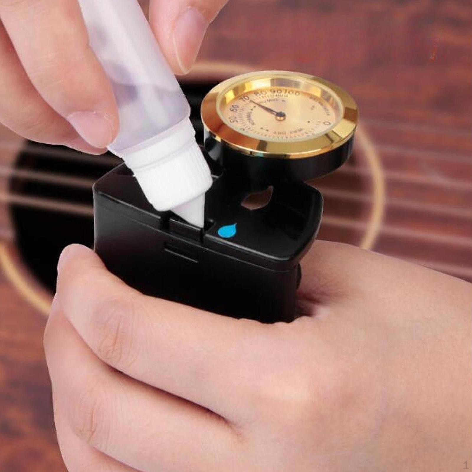 

Увлажнитель для гитары Гигрометр Профессиональный уход Система влажности Портативный Простой в использовании