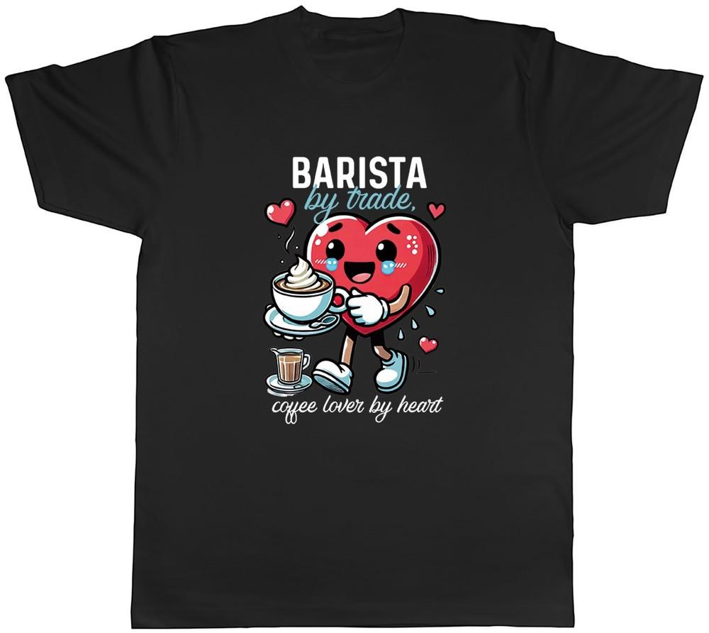 Бариста по профессии - Любитель кофе по призванию Смешная мужская футболка Подарок Топ M