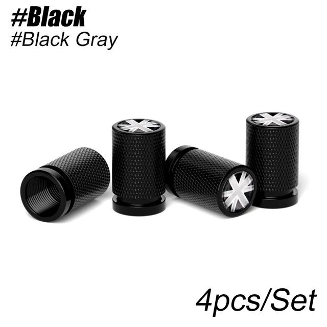 4Pcs/set Car Valve Cap Aluminum Alloy With UK Flag Tire Cap Metal Valve Core Cover Valve Cap Cover For Mini Cooper Accessories pwaxk99