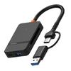 Universal Card Reader OTG Enableds Two USB Port for CF MS TF Memory Cards Rapid File Transfer Solution