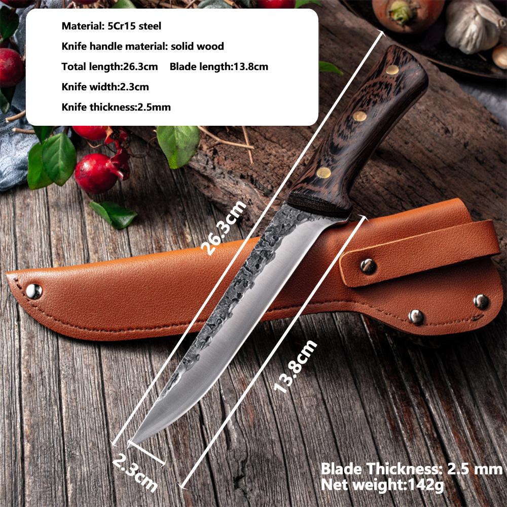 Knife Kitchen Knife Stainless Steel Meat Cleaver Fruit Knife Butcher Knife Outdoor Portable Camping Knife