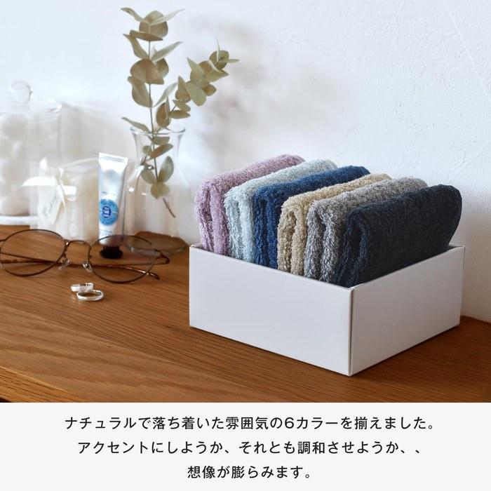 Bloom Imabari Towel Certified Handkerchief 6-Piece Set with Towel Handkerchiefs, 100% Cotton, Made in Japan (All Colors Set - 1 of each