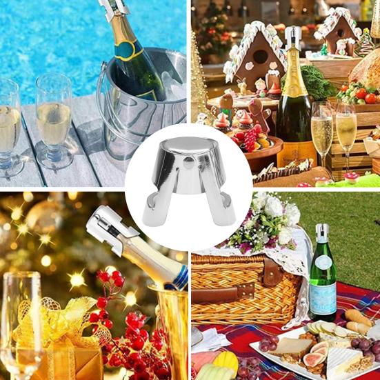 Nerezová ocel Zátka na šampaňskou láhev Nepropustný zámek Německý design Uzávěr láhve pro uchování čerstvosti