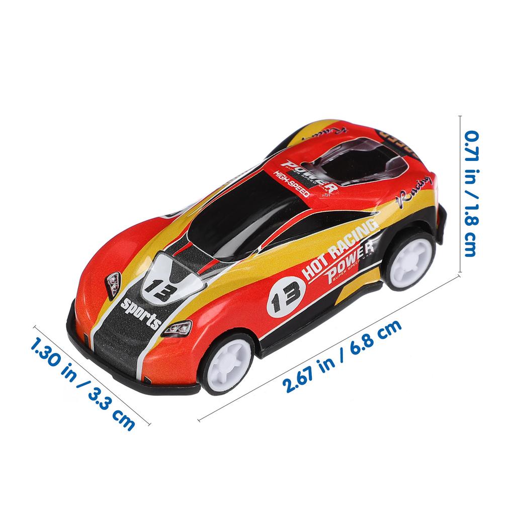 30Pcs Pull Back Small Car Crash Resistant Cartoon Cars for Miniature Desktop Decor Playthings Fun Gift Pull Back Car