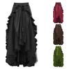 2025 Women's Retro Gothic Large-Size Irregular Crop Dance Skirt