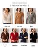 Women's Loose Cashmere Polo Neck Sweater - Autumn/Winter Long Sleeve Knit Pullover